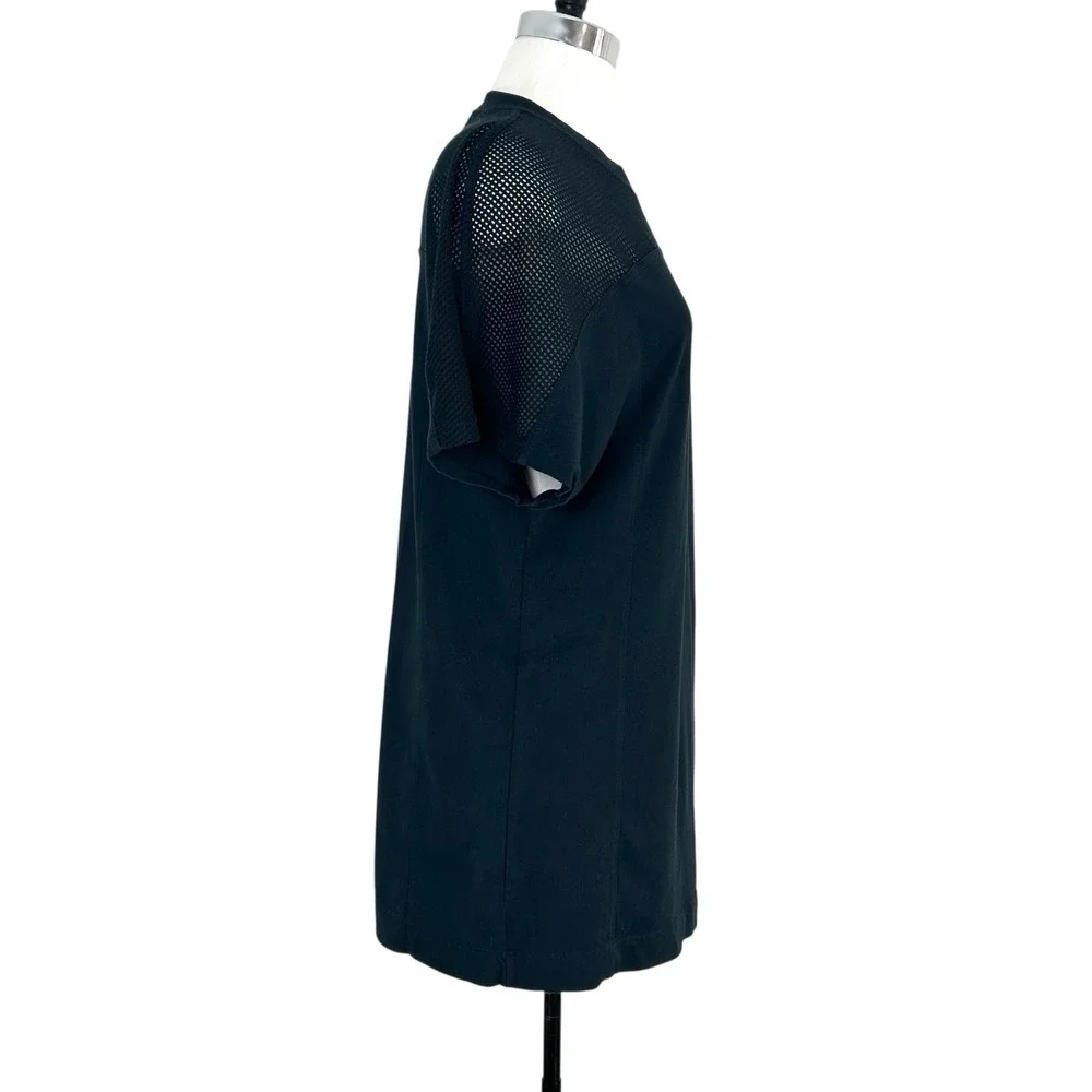Nike Sportswear Mesh Jersey Shirt Dress Small Black Cotton‎ Sporty Athletic